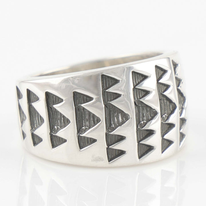 Stamped Silver Ring