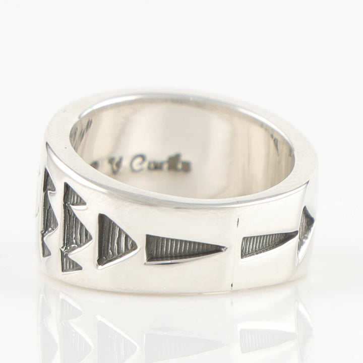 Stamped Silver Ring
