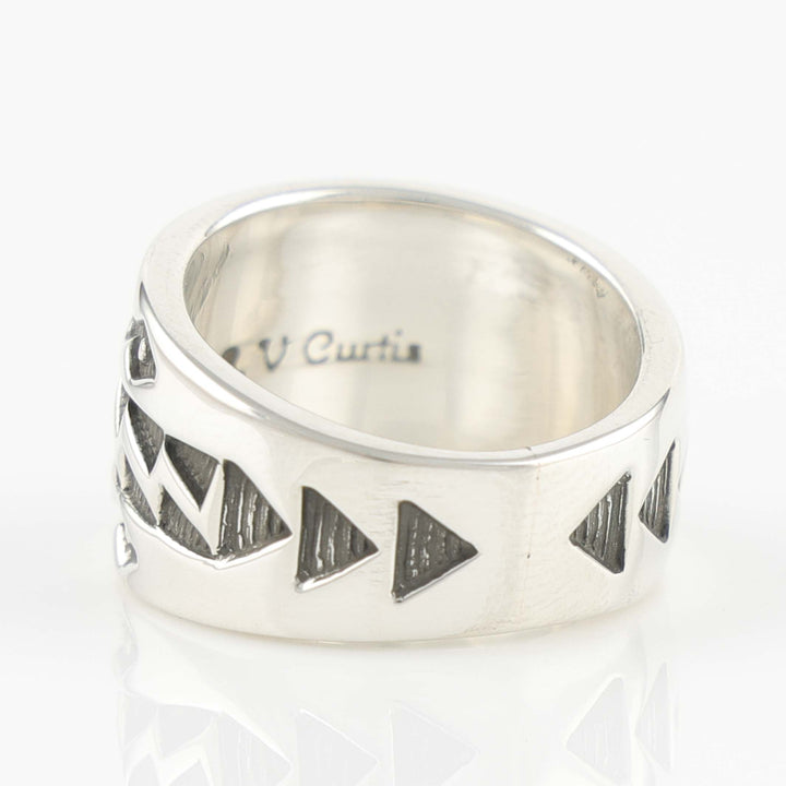 Stamped Silver Ring