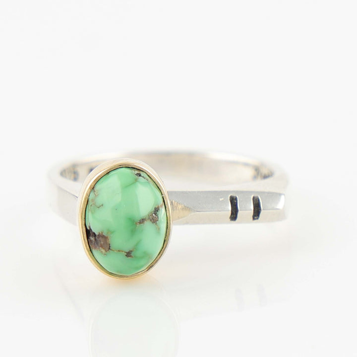 Gold and Turquoise Ring