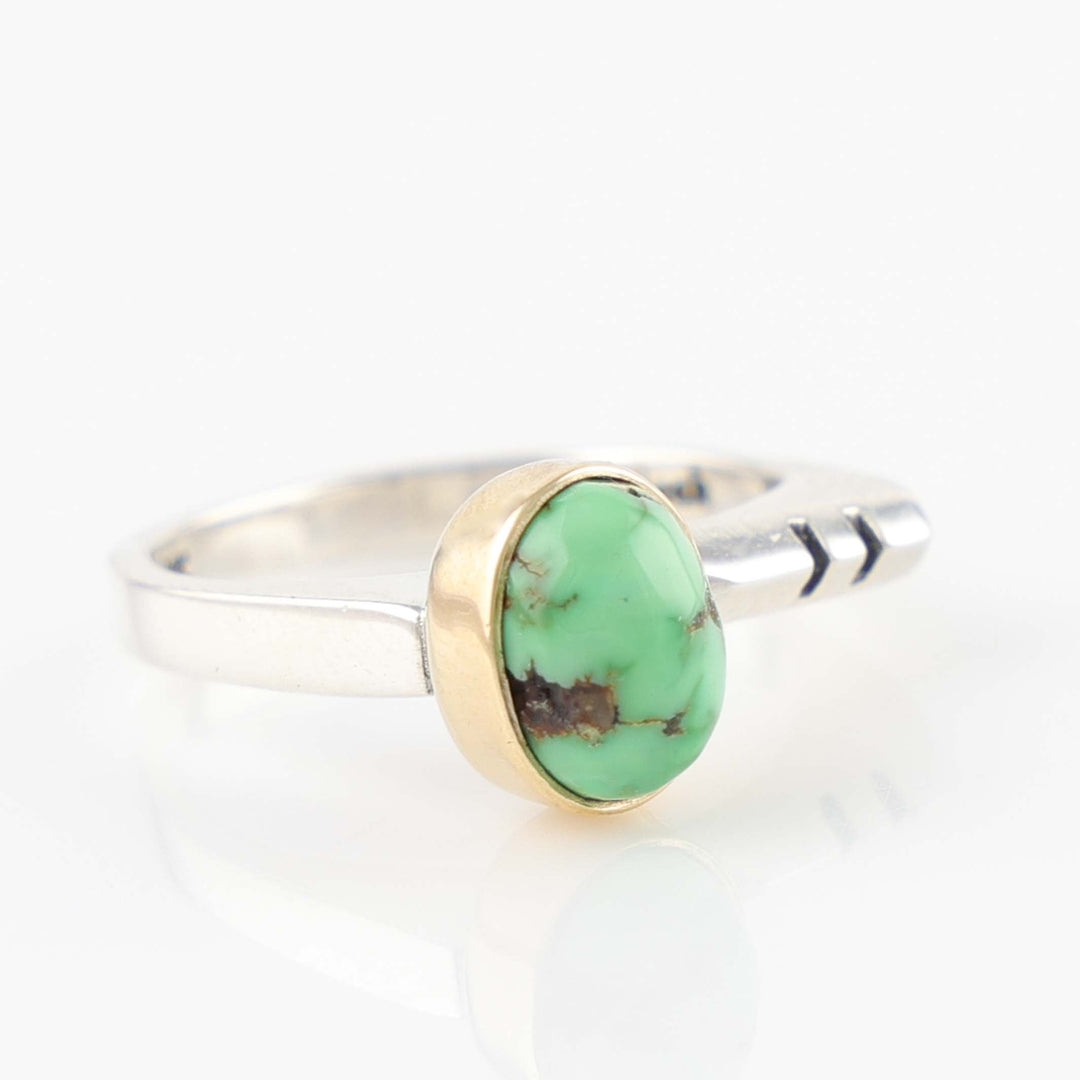 Gold and Turquoise Ring