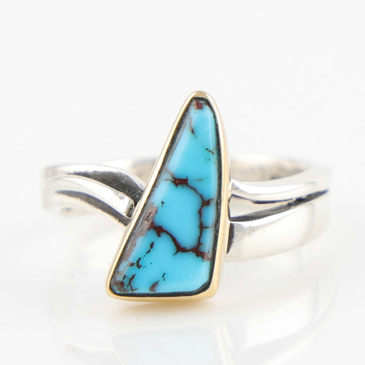 Gold and Turquoise Ring