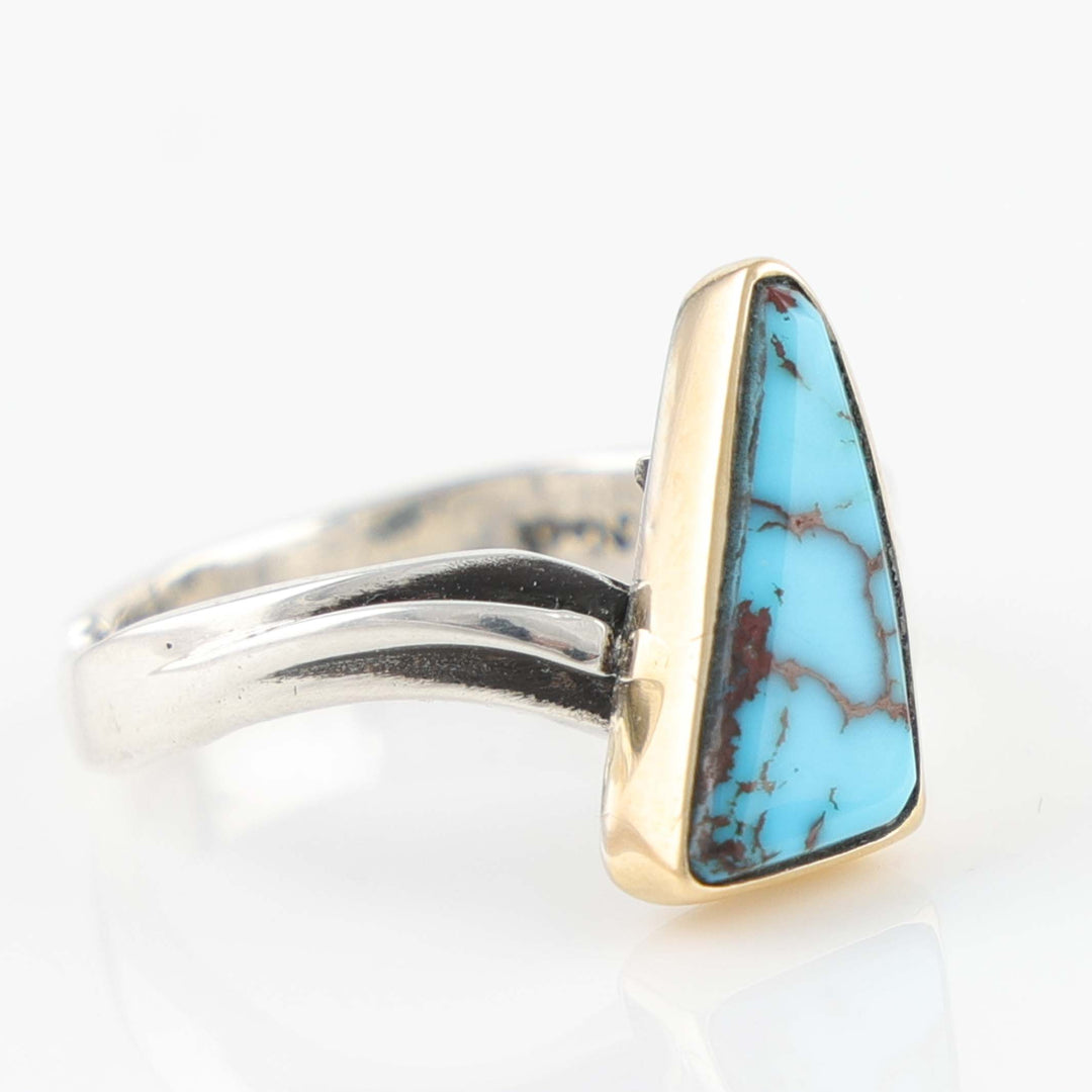 Gold and Turquoise Ring