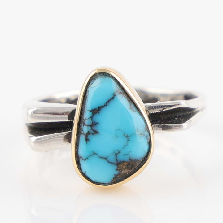 Gold and Turquoise Ring