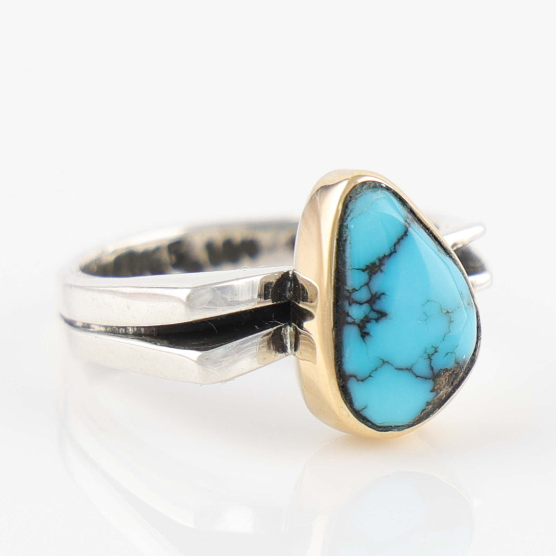 Gold and Turquoise Ring