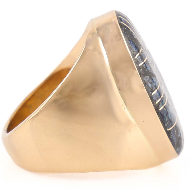 Turquoise and Gold Ring