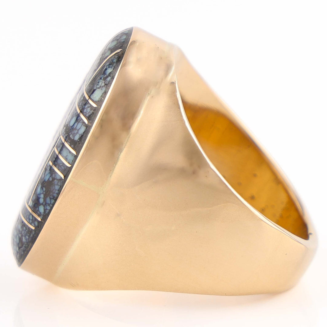Turquoise and Gold Ring