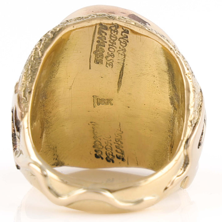 18k Gold and Carico Lake Turquoise Ring