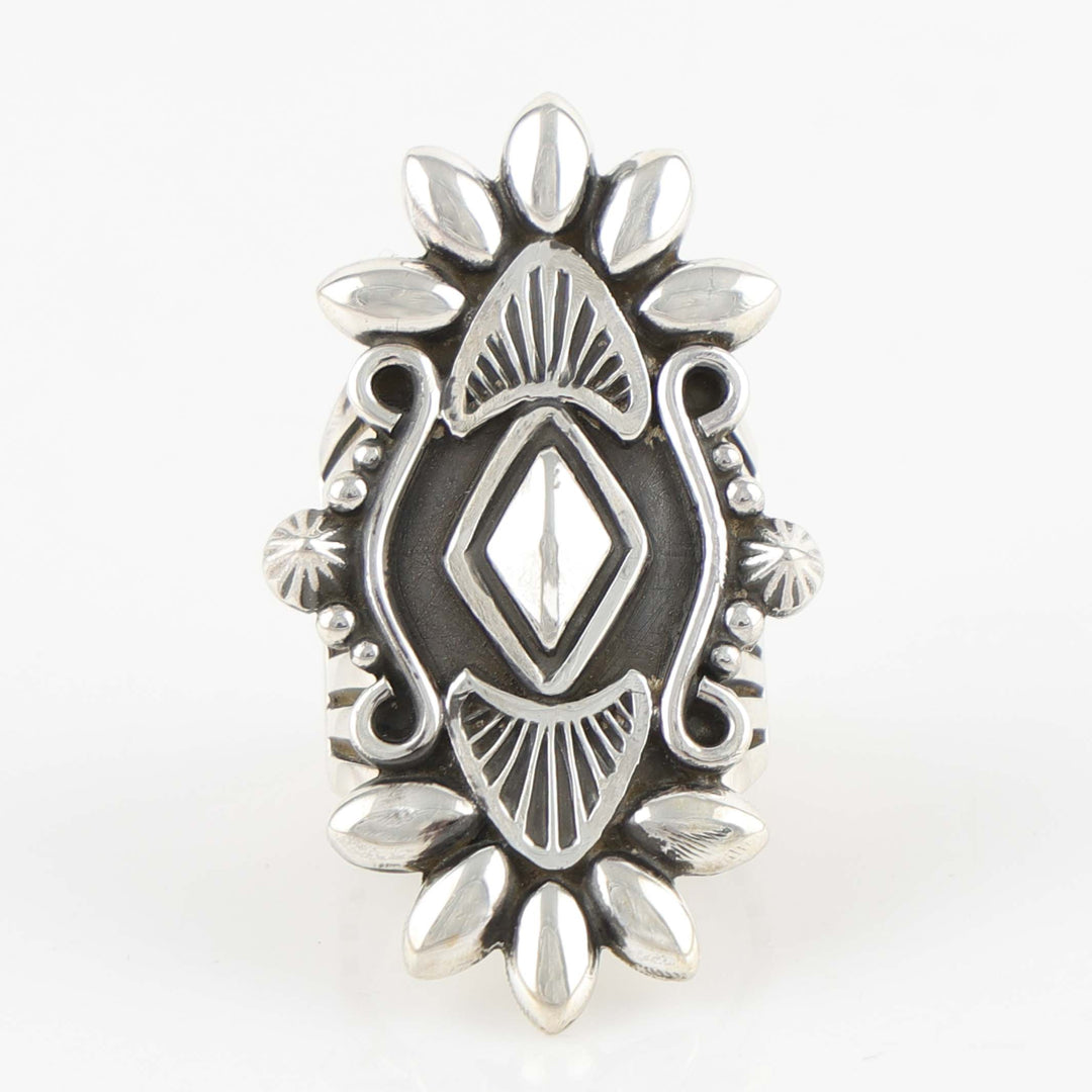 Stamped Silver Ring