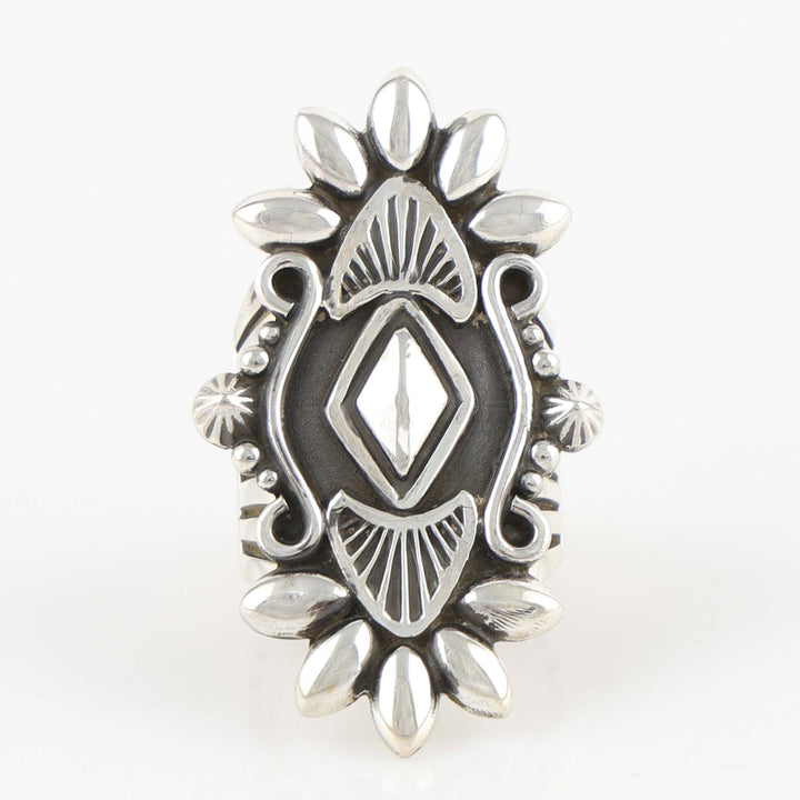 Stamped Silver Ring