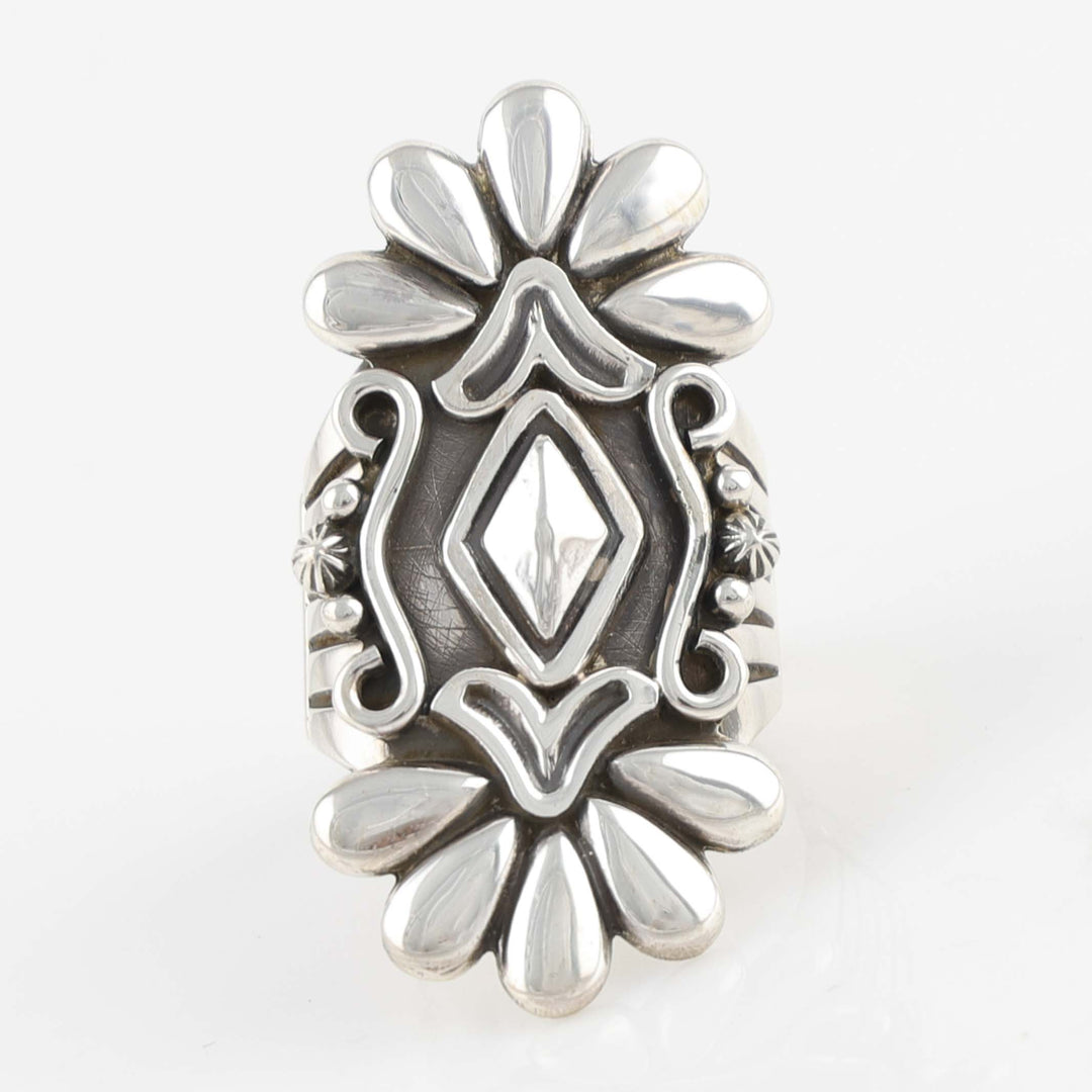 Stamped Silver Ring