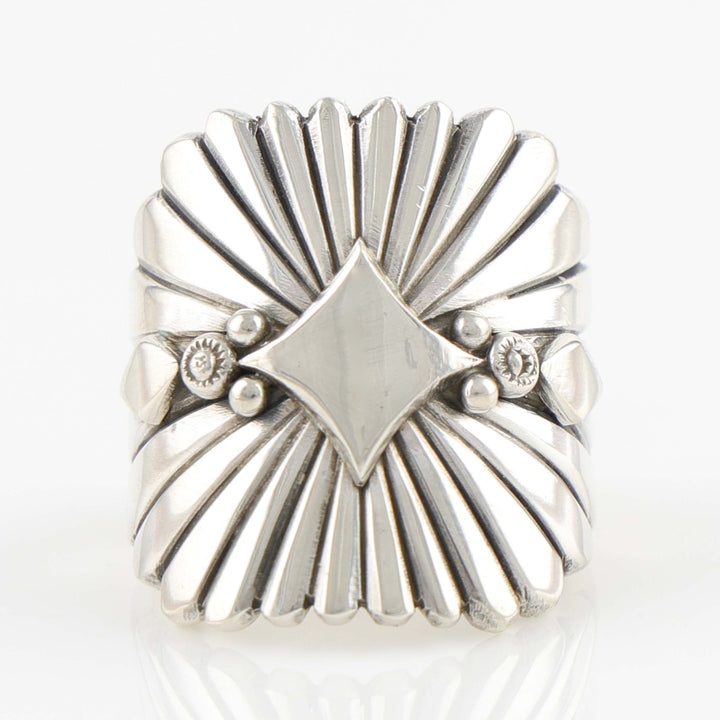 Stamped Silver Ring