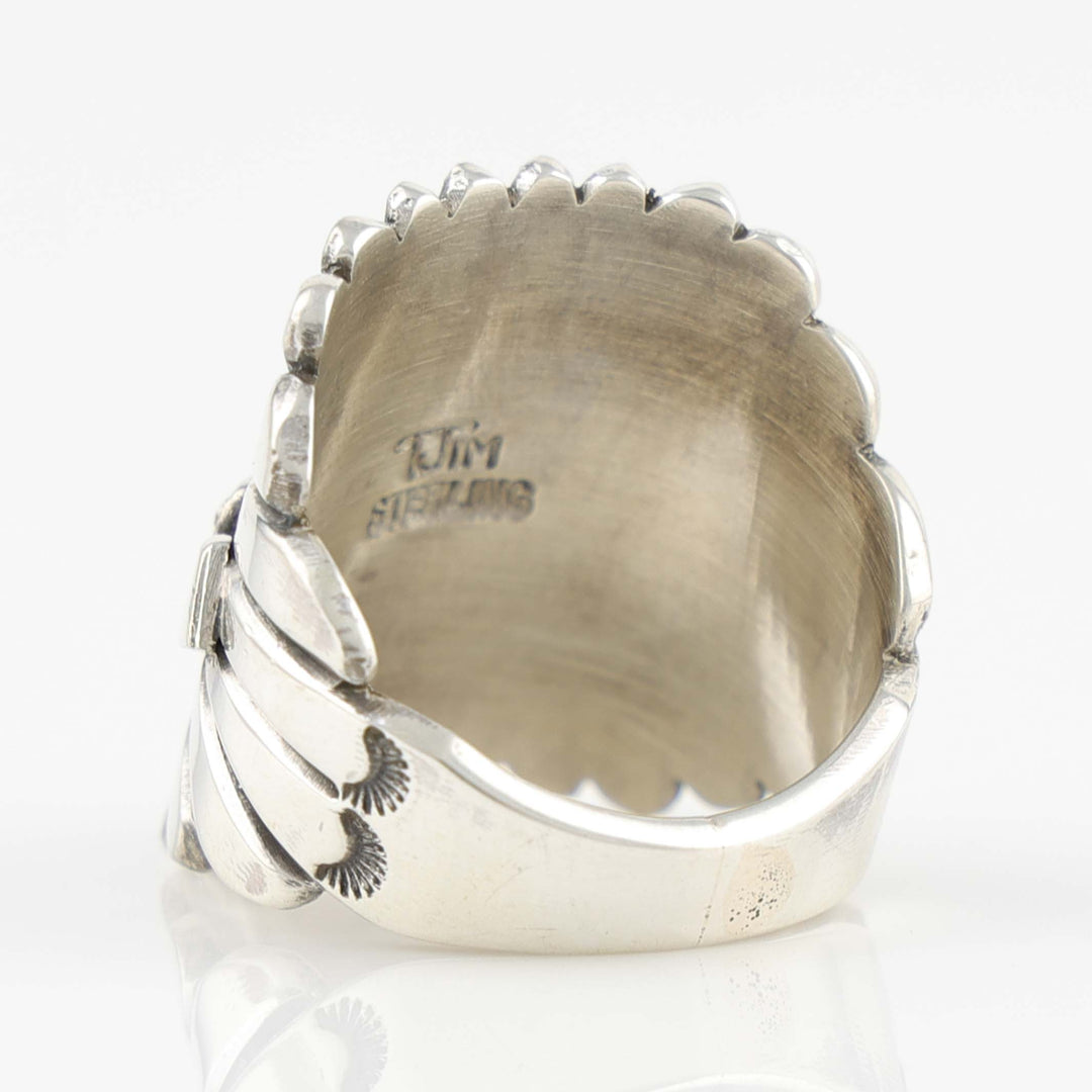 Stamped Silver Ring