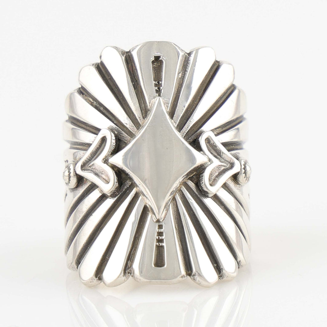Stamped Silver Ring