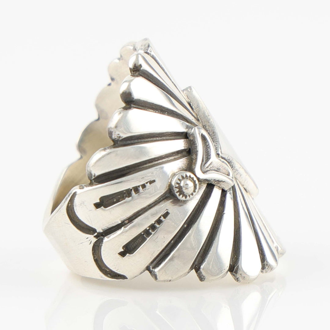 Stamped Silver Ring
