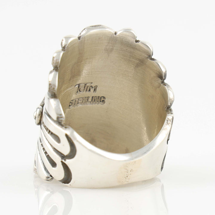 Stamped Silver Ring