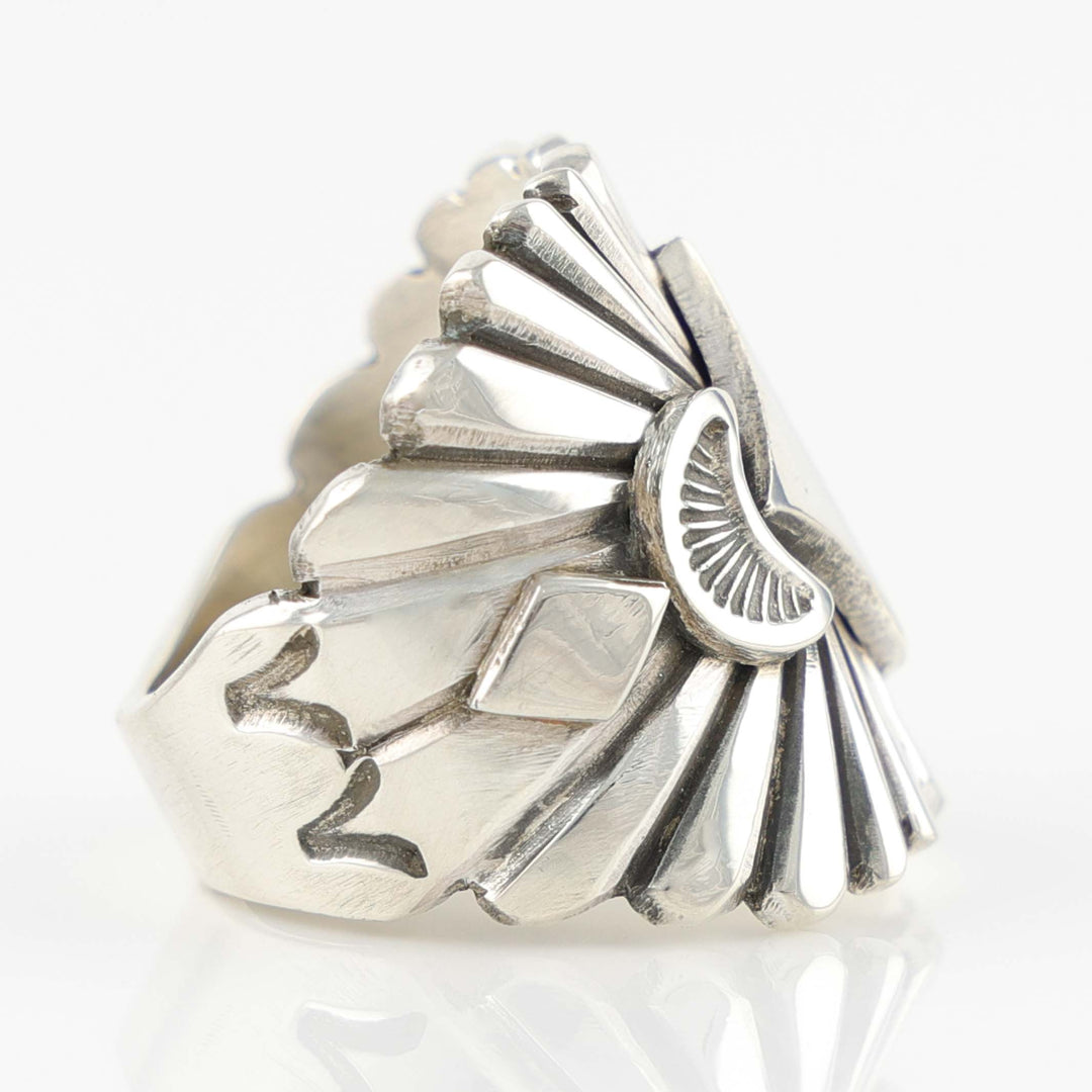 Stamped Silver Ring