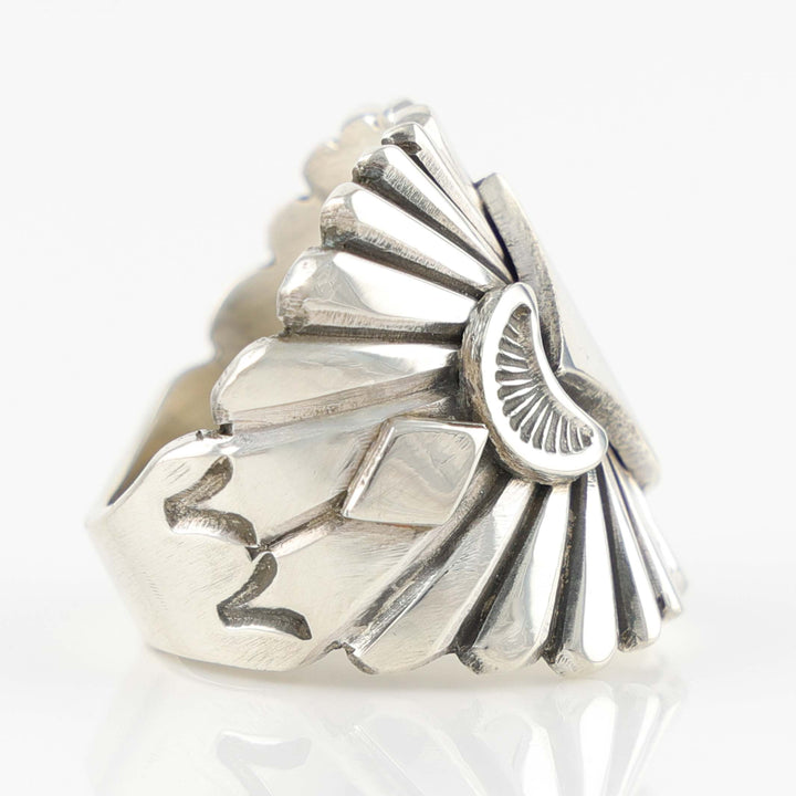 Stamped Silver Ring