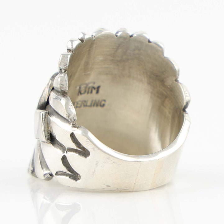 Stamped Silver Ring