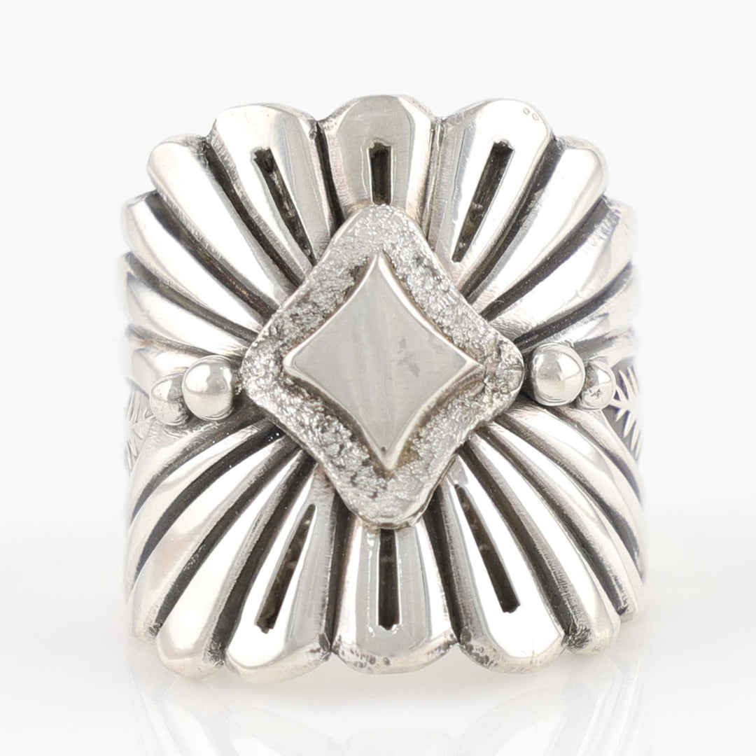Stamped Silver Ring
