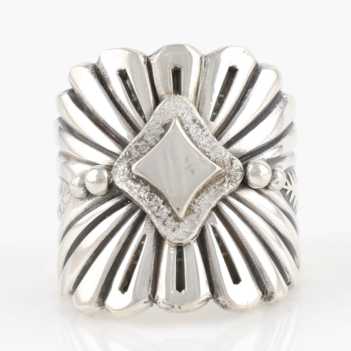 Stamped Silver Ring