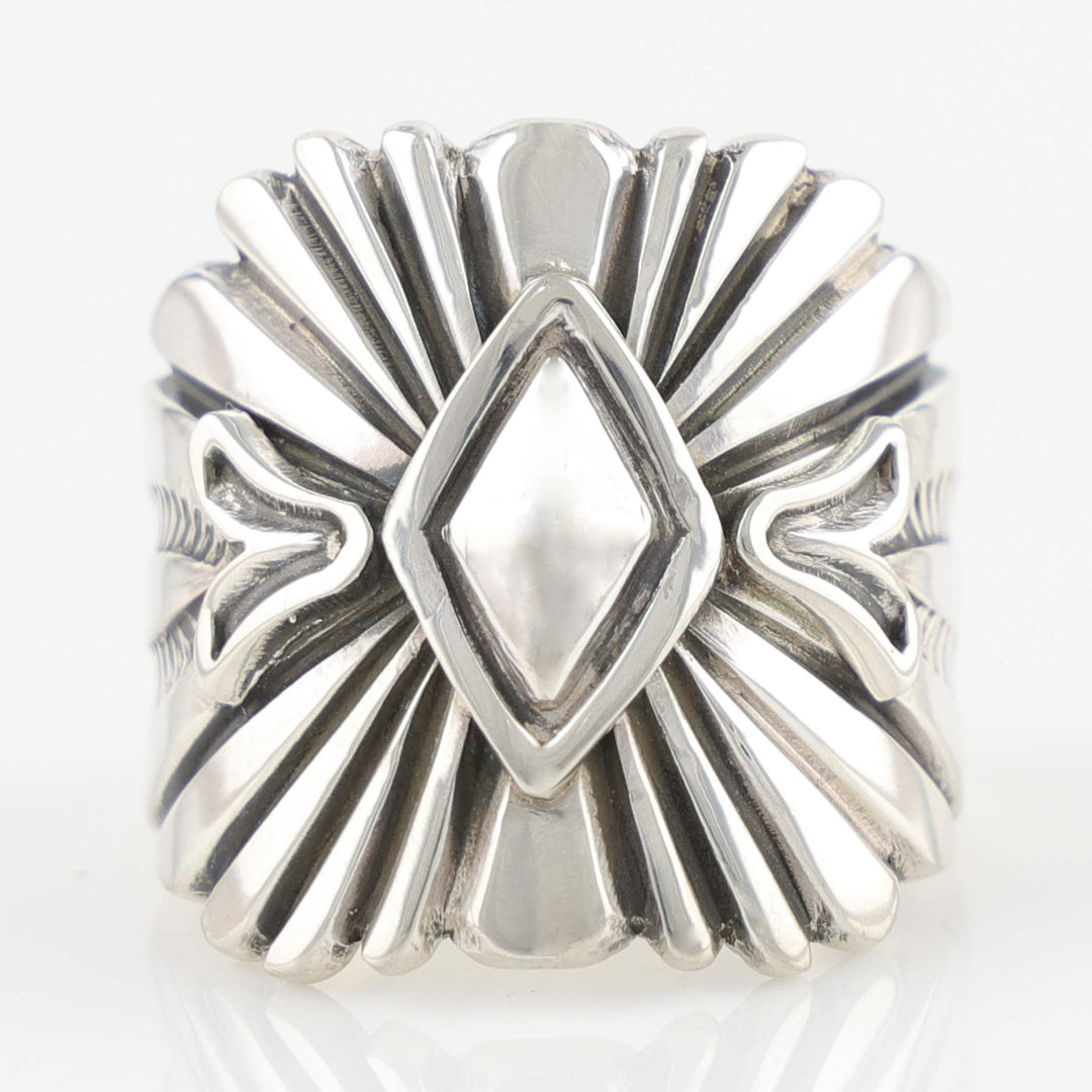 Stamped Silver Ring