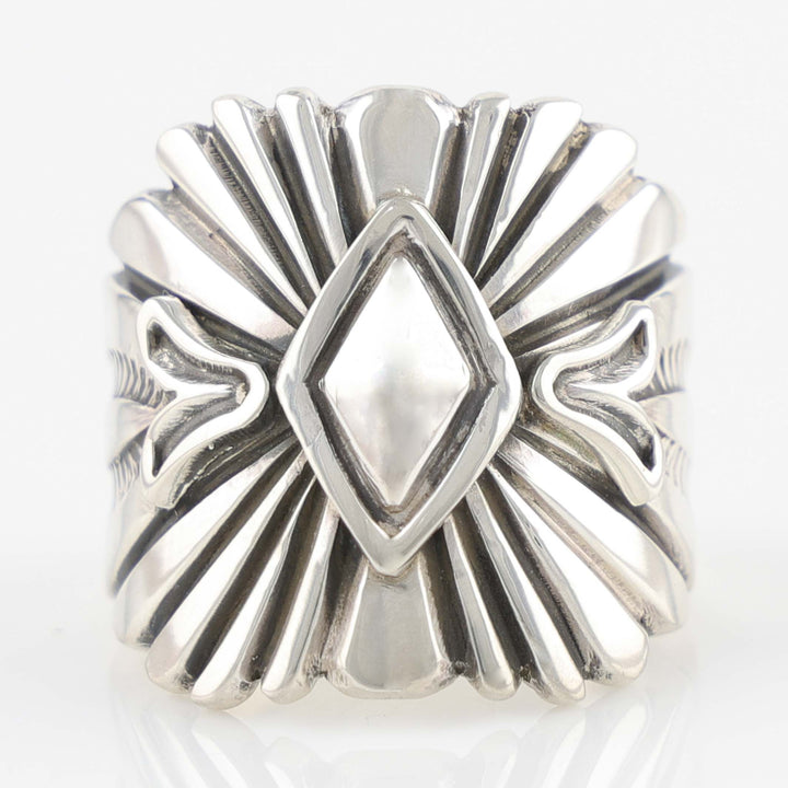 Stamped Silver Ring