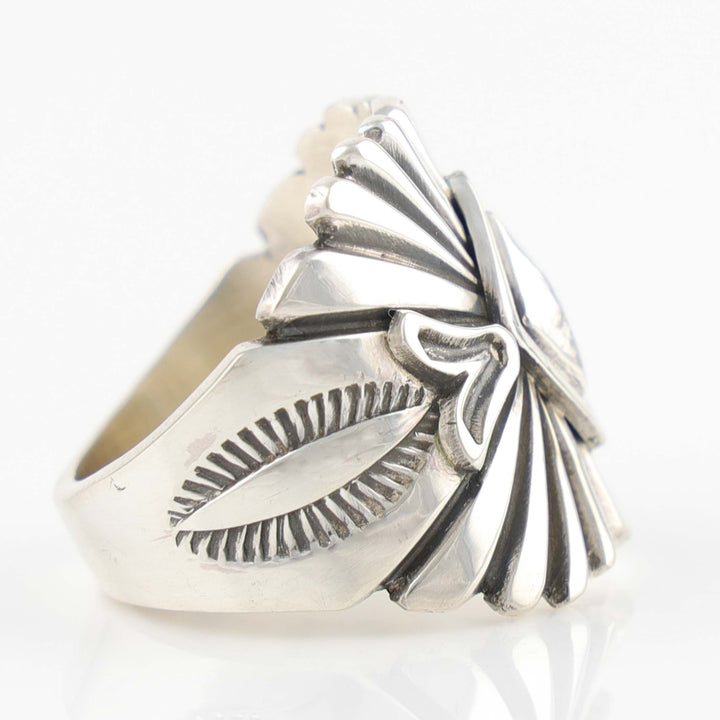 Stamped Silver Ring