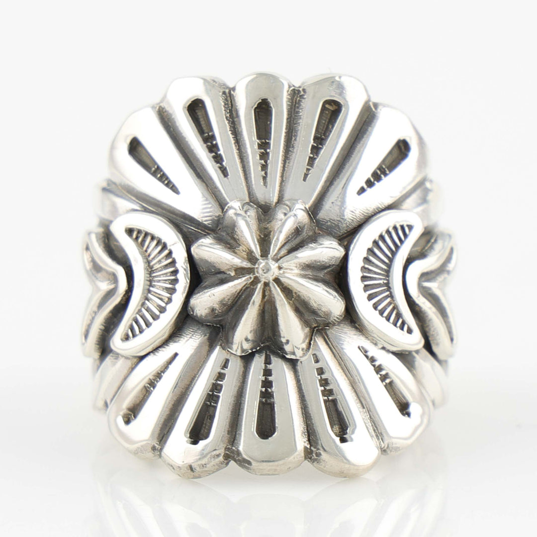Stamped Silver Ring