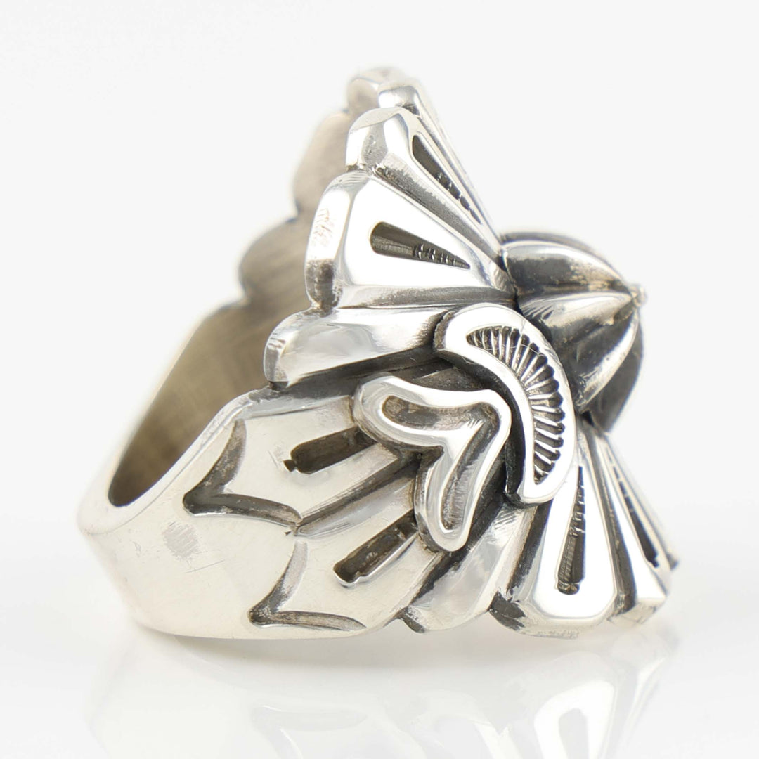 Stamped Silver Ring