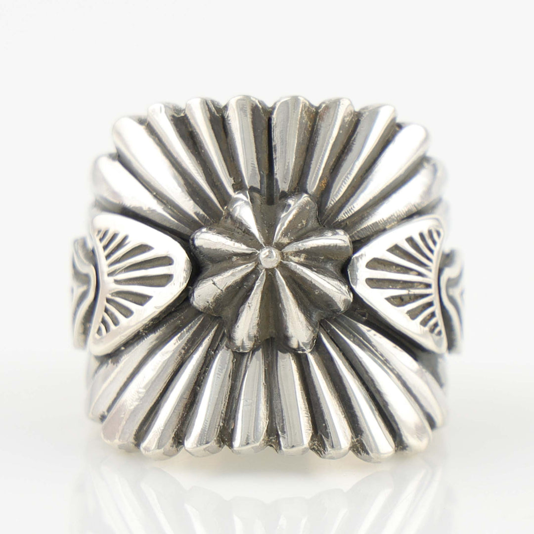 Stamped Silver Ring