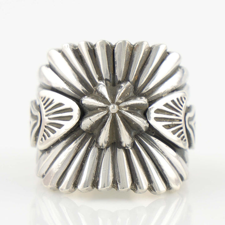 Stamped Silver Ring
