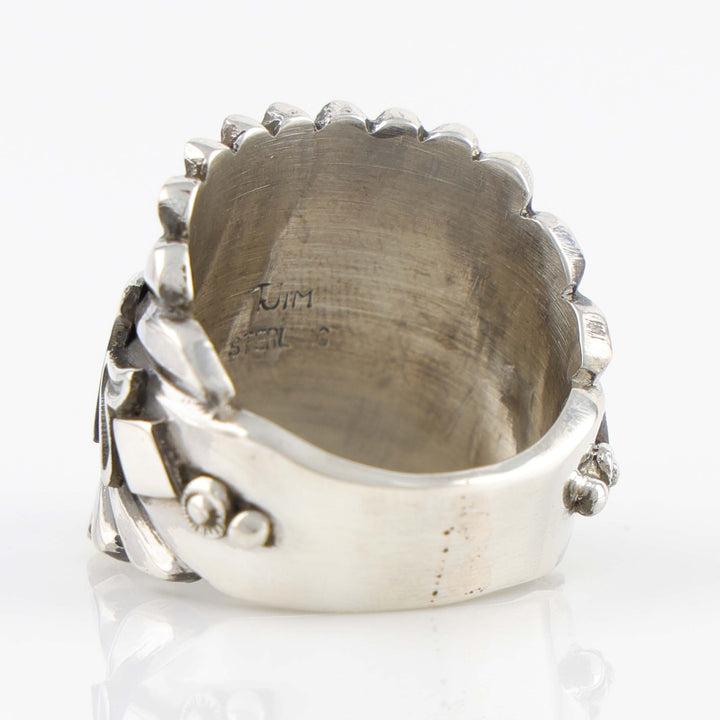 Stamped Silver Ring
