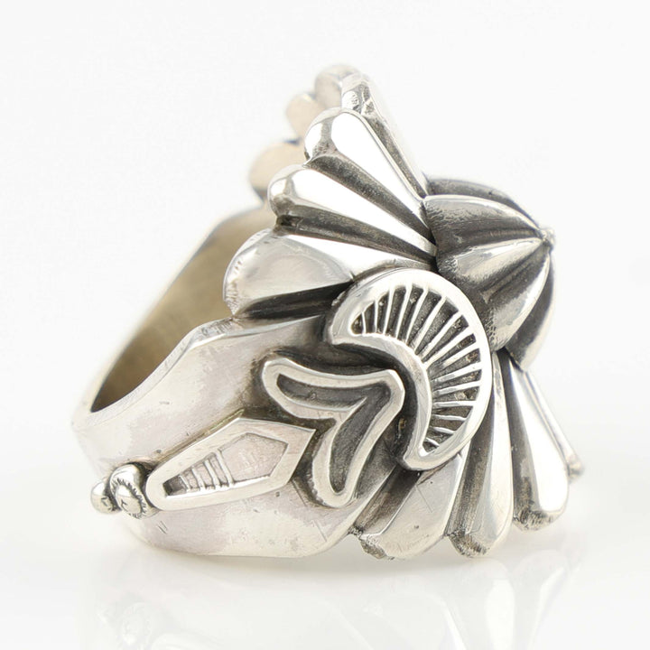 Stamped Silver Ring