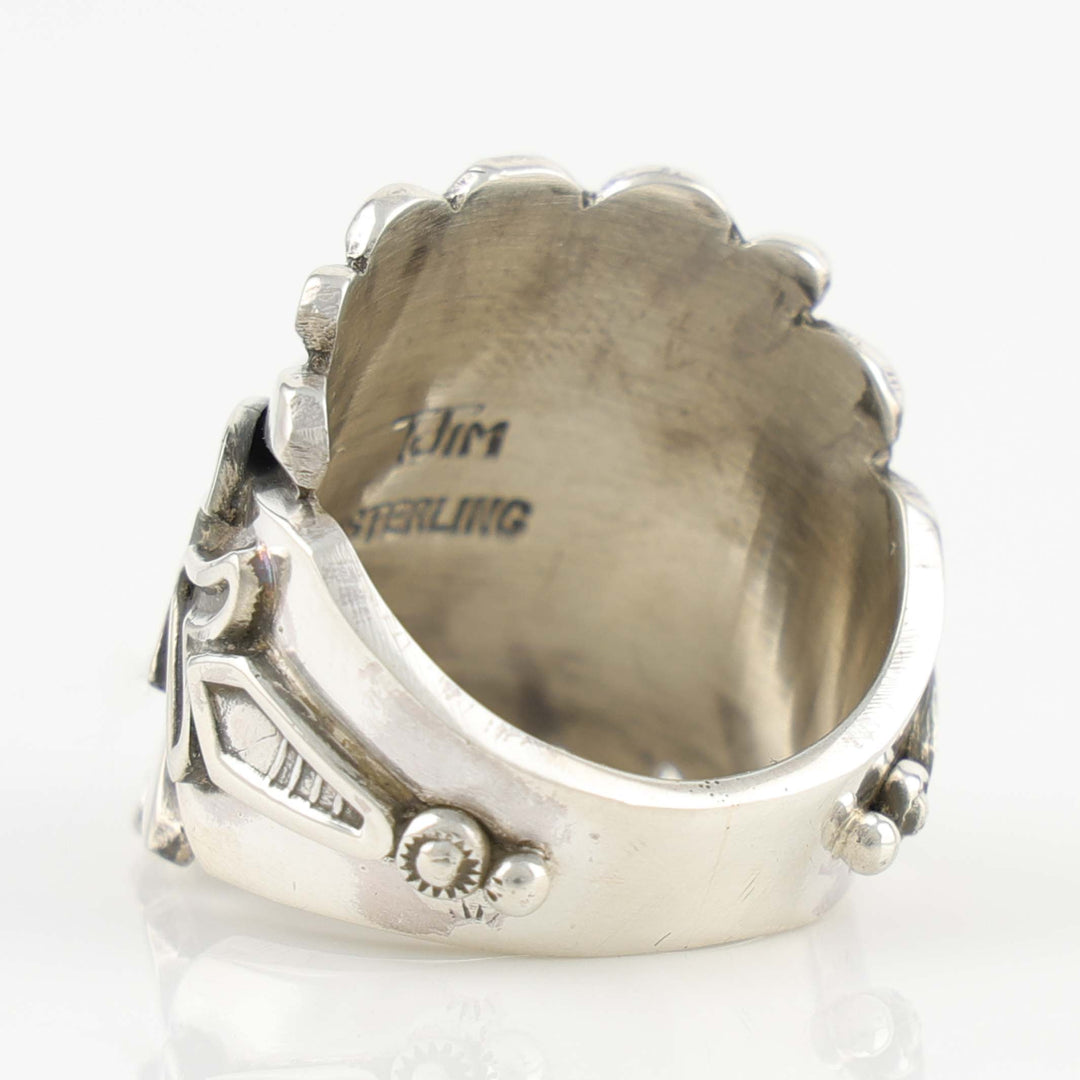 Stamped Silver Ring