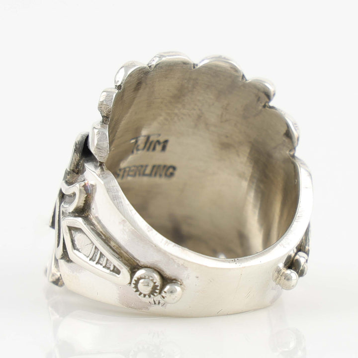 Stamped Silver Ring