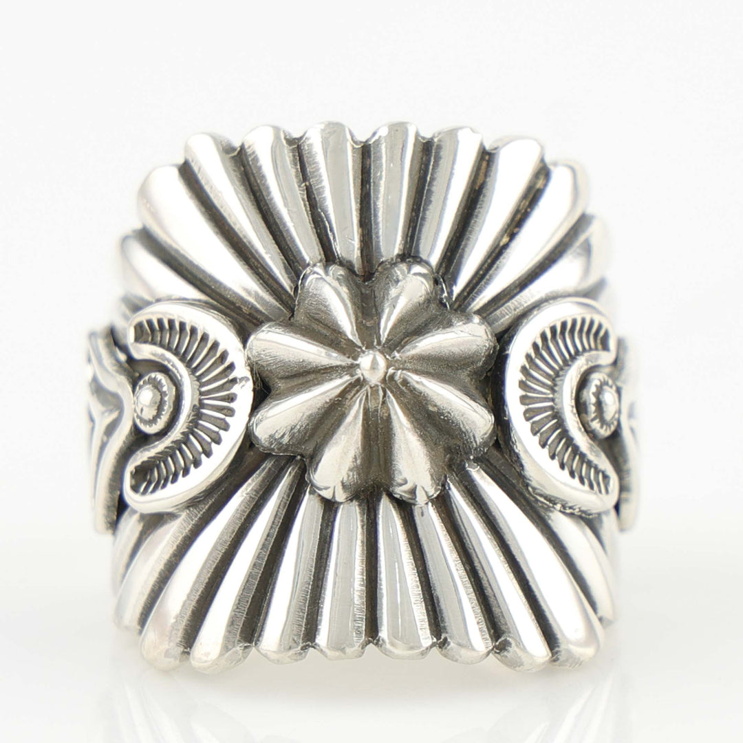 Stamped Silver Ring