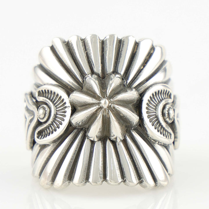 Stamped Silver Ring