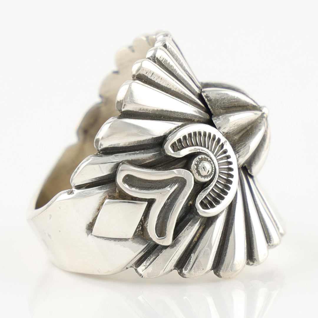 Stamped Silver Ring