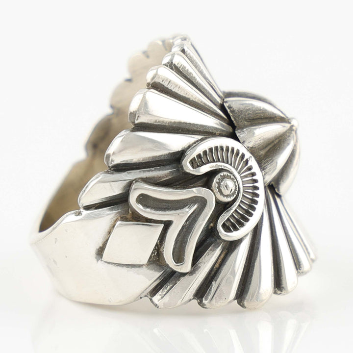 Stamped Silver Ring