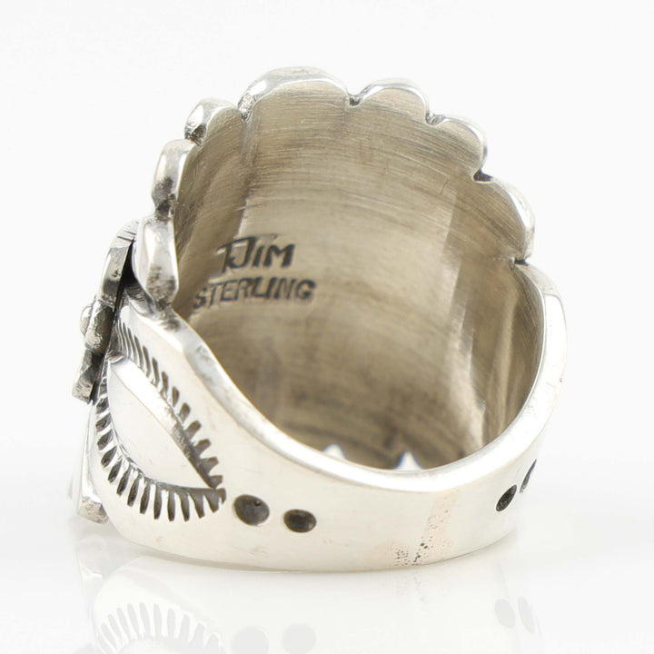 Stamped Silver Ring