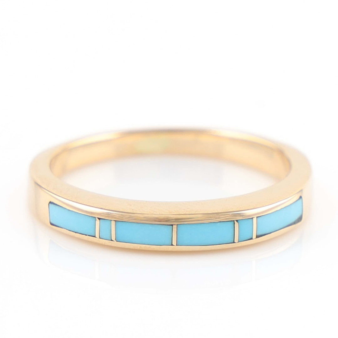 Gold and Turquoise Ring