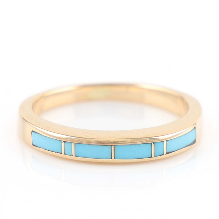 Gold and Turquoise Ring