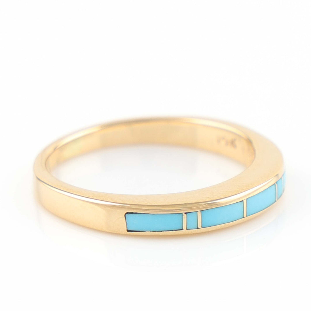Gold and Turquoise Ring
