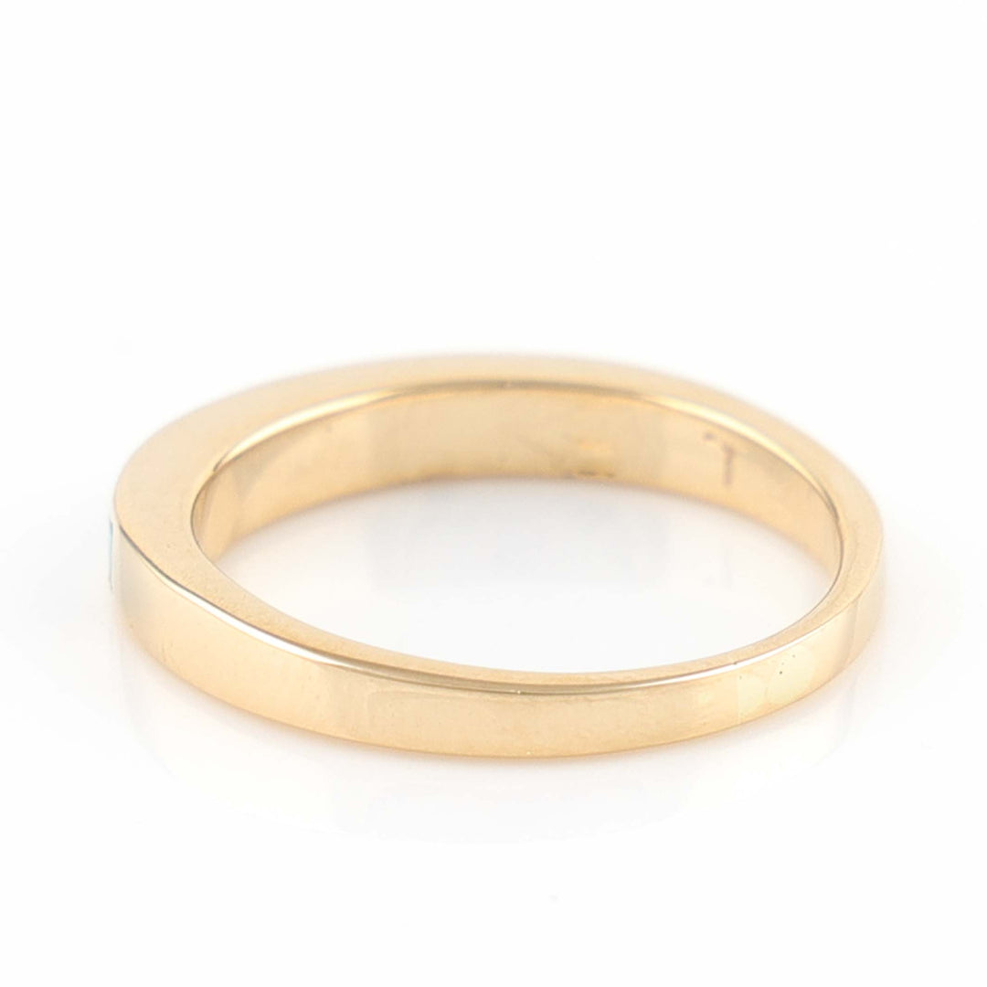 Gold and Turquoise Ring