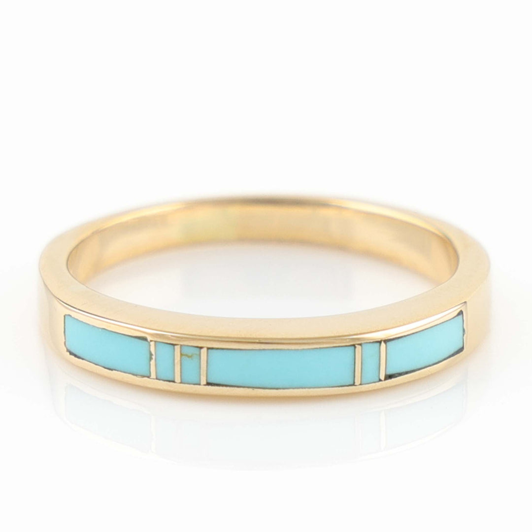 Gold and Turquoise Ring