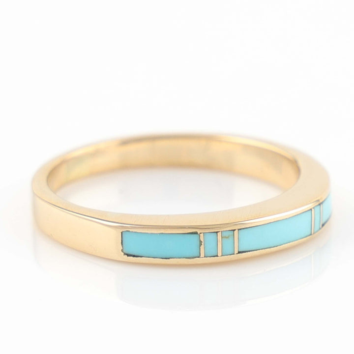 Gold and Turquoise Ring
