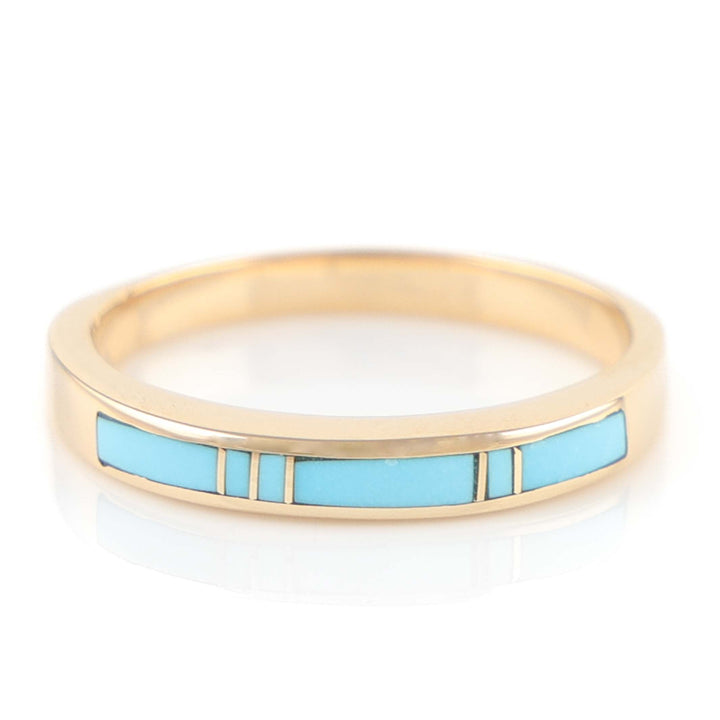 Gold and Turquoise Ring