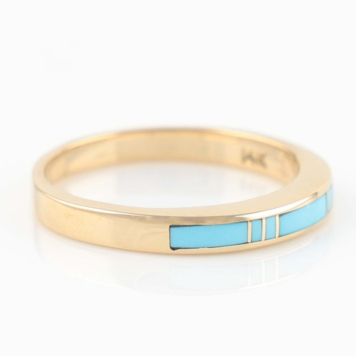 Gold and Turquoise Ring