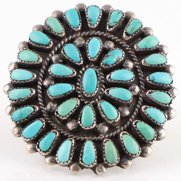 1940s Turquoise Cluster Ring